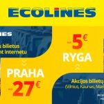 Pigūs „Ecolines“ autobusų bilietai! Nuolaidos visoms kryptims net 50% Pigiausi bilietai prasideda vos nuo 5 EUR!